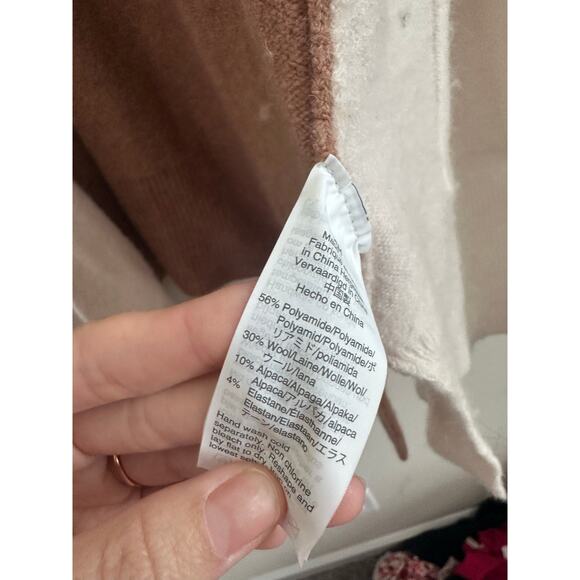 Madewell Color Block Wool Blend Cardigan Size Small - Picture 4 of 4